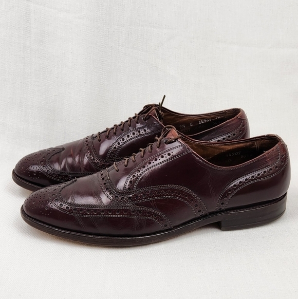 Allen Edmonds McAllister Cognac Leather Oxford Dress Shoes main image 6
